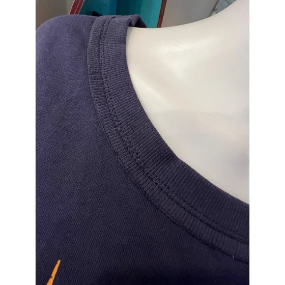 PEACH LOVE CALIFORNIA Good vibes navy blue top sz medium and large - Picture 5 of 9